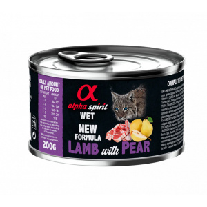Alpha Lata Gato Cordero Pera 6x200gr