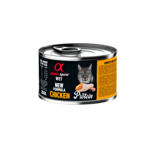 Alpha Lata Gato Esterilizado Pollo 6x200gr