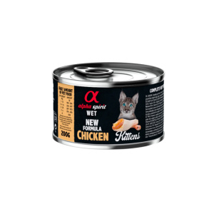 Alpha Lata Gato Kitten Pollo 6x200gr