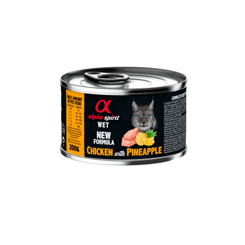 Alpha Lata Gato Pollo Piña 6x200gr