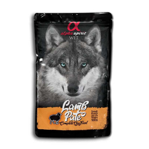 Alpha Spirit perro pouch pate cordero 24x100grs