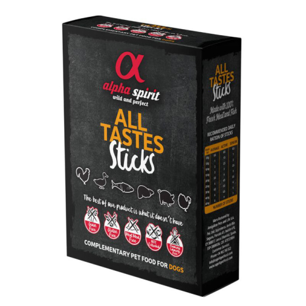 Alpha Spirit Caja Ristra Barritas Multisabores 6x4 uds 10grs