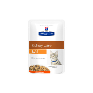 Hills Diet Feline k/d pollo (bolsita) (12x85 gr)