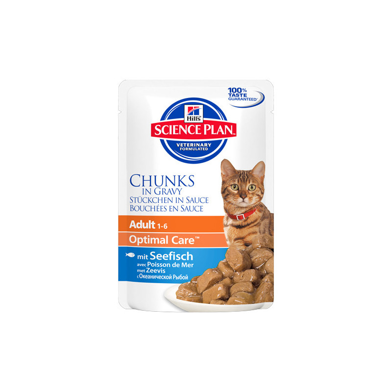 Hills Feline Adult Pescado Azul Bols. 12x85grs