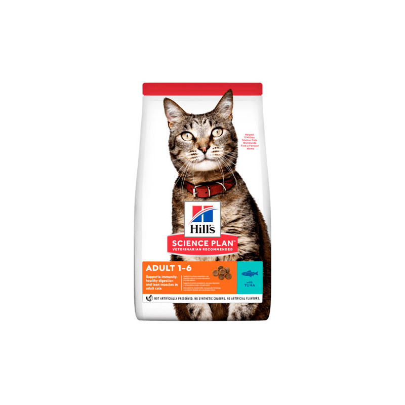 Hills feline Adulto optimal care atun 1,5 kg