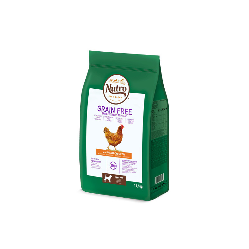 Nutro Grain free adult med pollo 11,5kg