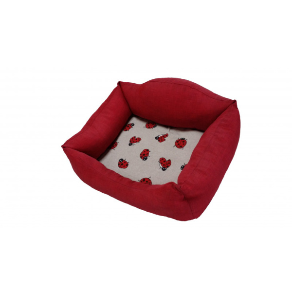 SIESTA CAMA ROJO MARIQUITAS 55cm