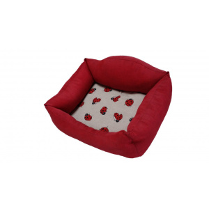 SIESTA CAMA ROJO MARIQUITAS 70cm