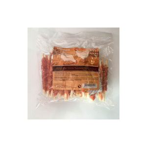 Stick cuero trenzado con pollo 500gr