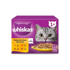 Whiskas 12 Core Multipack Aves 12x85gr (4und)