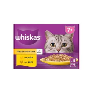 Whiskas 4 Core Senior Selección Aves 4x85gr (13und)