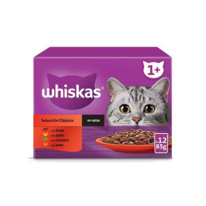 Whiskas 12 Core Multipack Carne 12x85gr (4und)