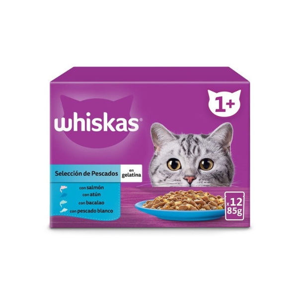 Whiskas 12 Core Multipack Pescado 12x85gr (4und)